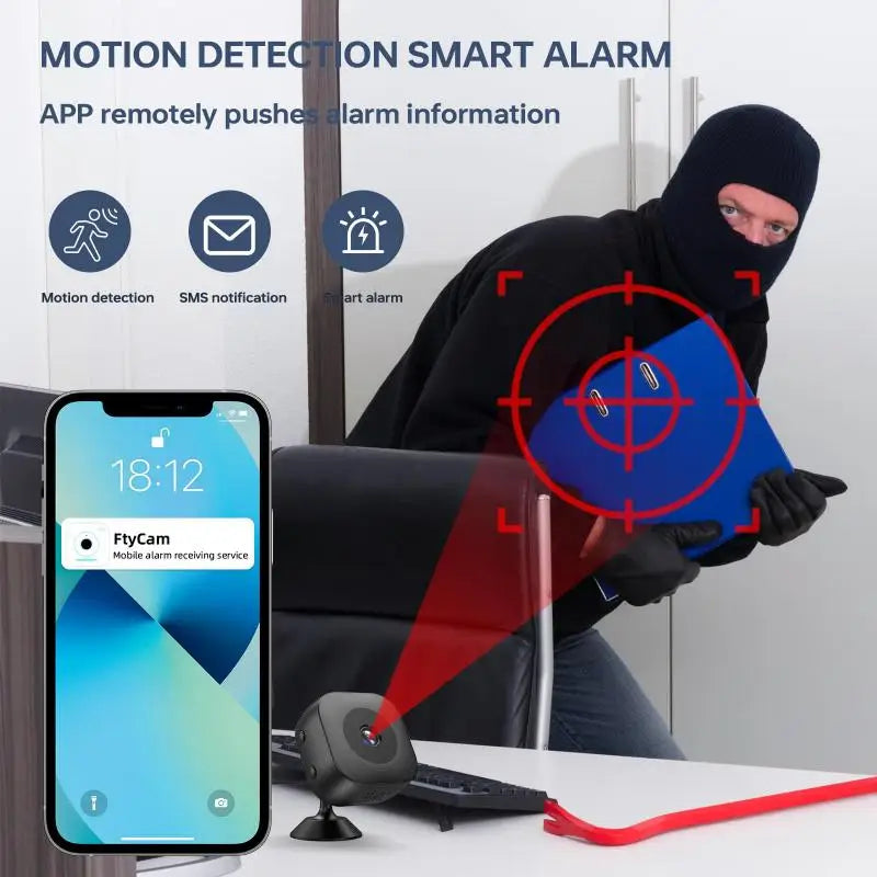 Mini Caméra Surveillance WiFi 4MP Vision Nocturne Détection Mouvement IP66 – CLEVI Paris