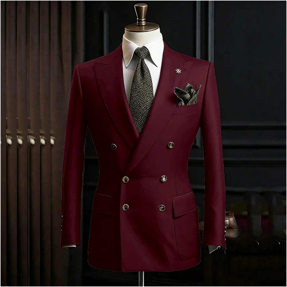 Costume homme 2 pièces à double boutonnage – CLEVI Paris