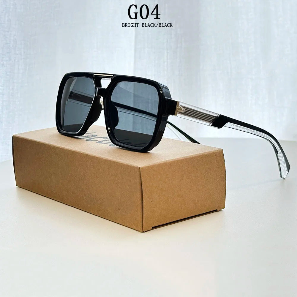 Lunettes de Soleil Carrées Vintage UV400 Outdoor Unisexe – CLEVI Paris