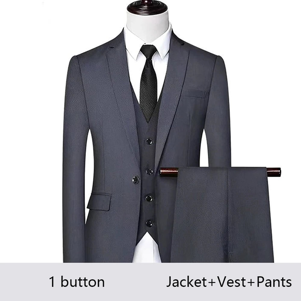 Costume Homme Élégant 2-3 Pièces Blazer Stretch Mariage – CLEVI Paris
