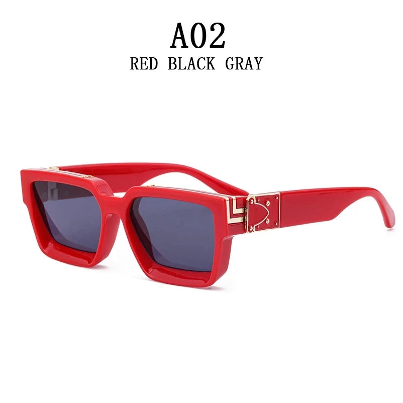 Lunettes de Soleil Carrées Vintage UV400 Unisexe – CLEVI Paris