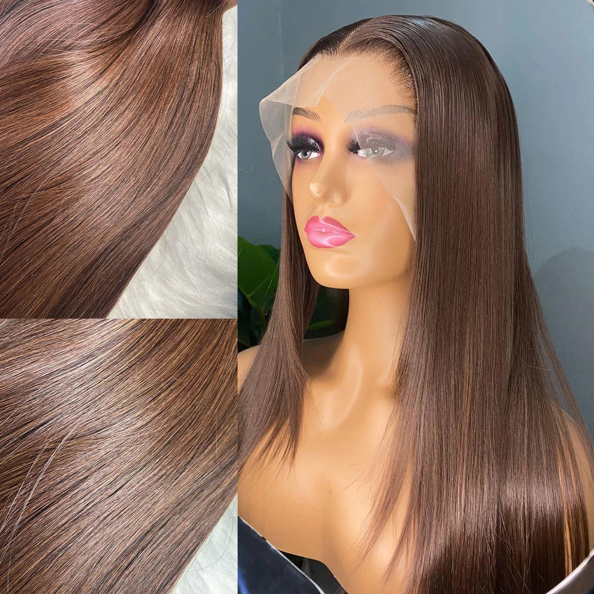 Perruque HD 13x4 cheveux humains lisses – CLEVI Paris
