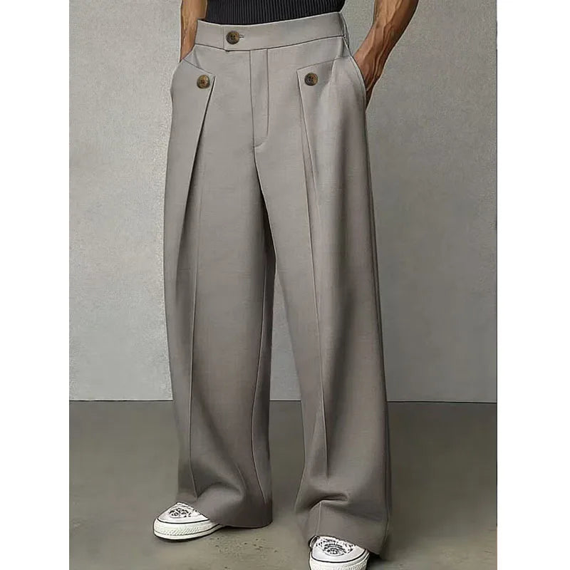 Pantalon de costume homme coupe large – CLEVI Paris