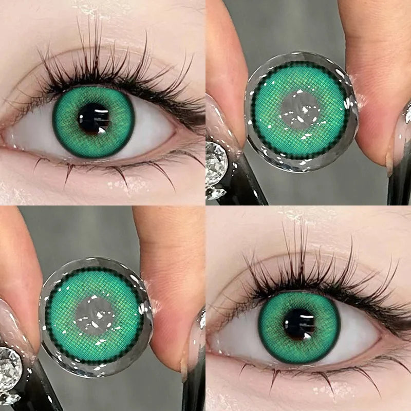 KSSEYE Lentilles de Contact Halloween Colorées Myopie Cosplay 0~-8.00 | 2 Pièces