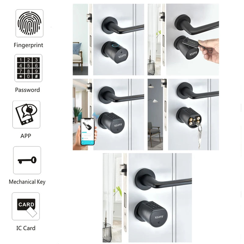 Cylindre Connecté XSDTS SXS-70 Empreinte Digitale Tuya Bluetooth – CLEVI Paris