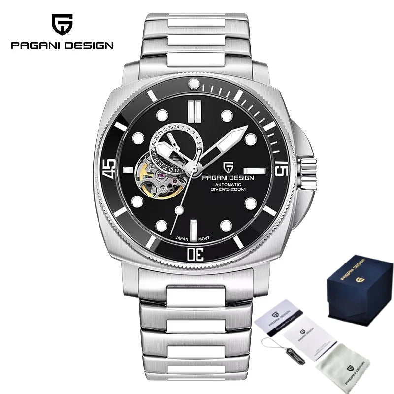 Montre Homme Automatique Diver Squelette Pagani Design PD-1736 – CLEVI Paris