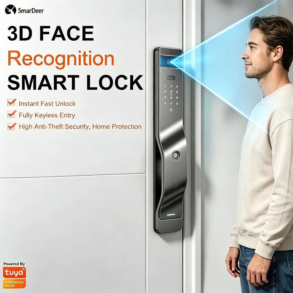 SmarDeer Serrure Connectée 3D Face & Veine Palmaire – CLEVI Paris