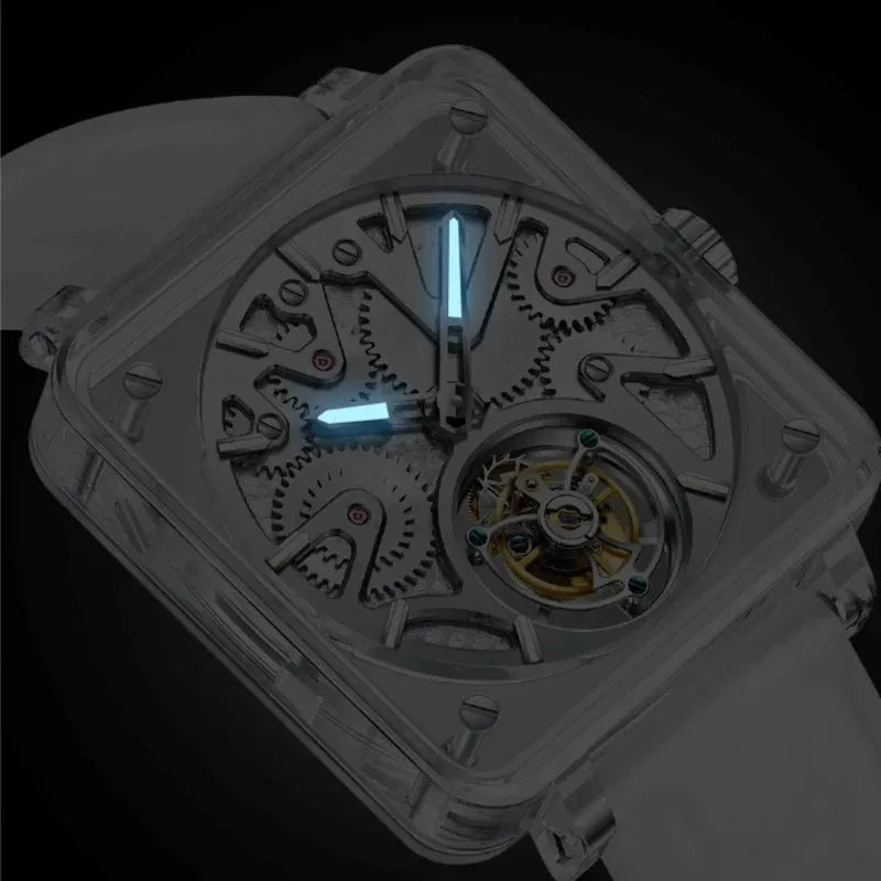 Montre Homme Tourbillon Volant Double Face Aesop – CLEVI Paris