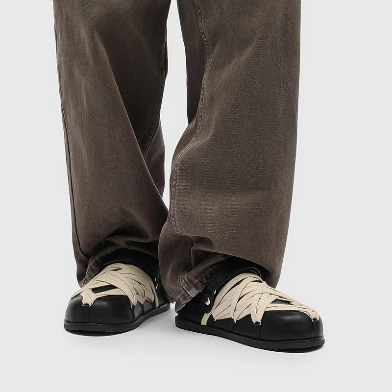 Sandales Homme Cuir Véritable Style Romain Casual – CLEVI Paris