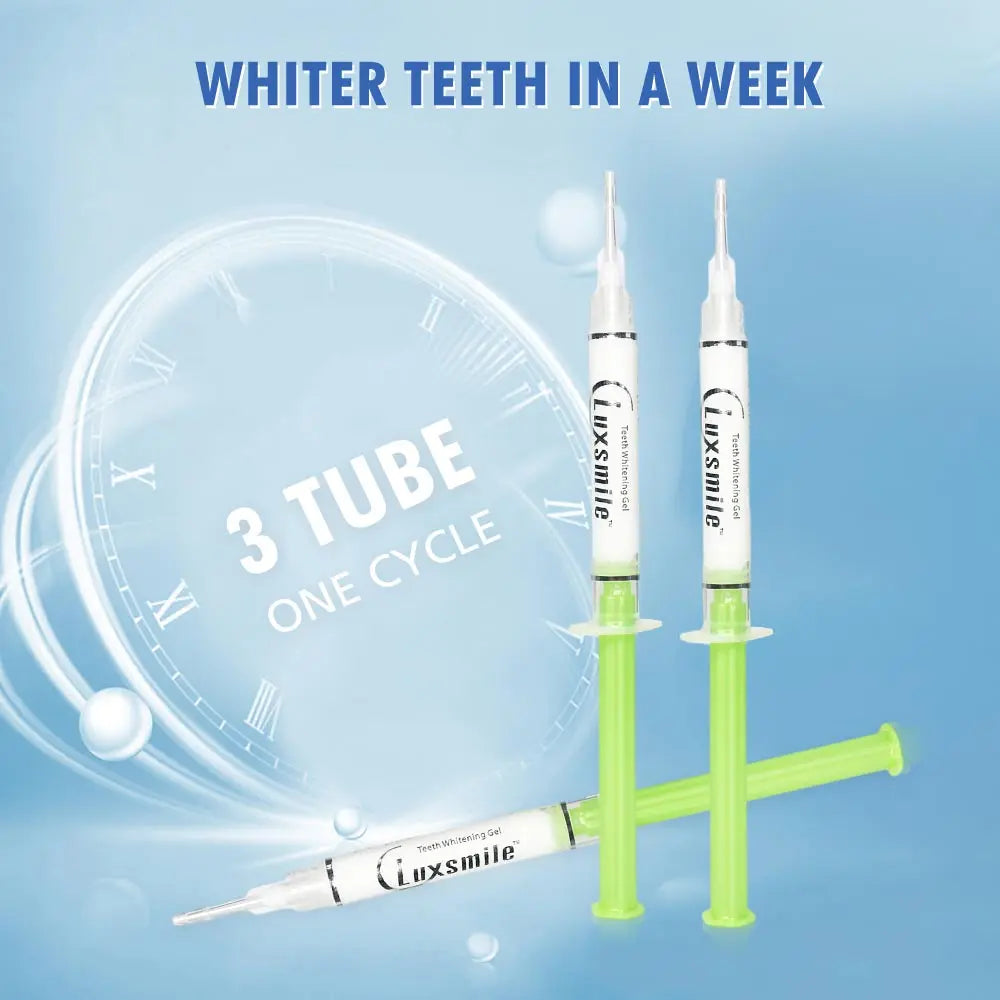 Kit Blanchiment Dentaire PAP Luxsmile | 15 Doses Gel + Lumière LED | Sans Peroxyde, Dents Sensibles – CLEVI Paris