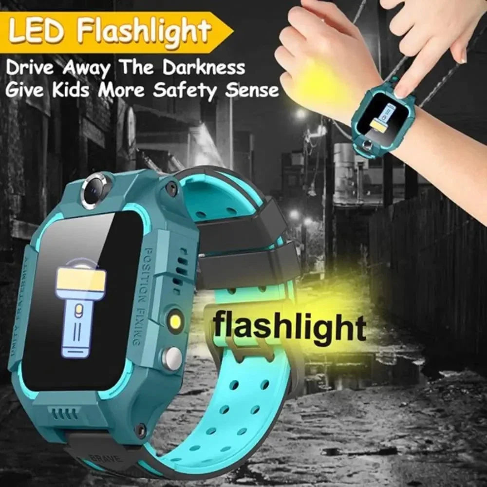 Montre Connectée Enfant GPS 4G – Appels Bidirectionnels Caméra SOS Géofencing IP67 App Hryfine 3–12 Ans – CLEVI Paris