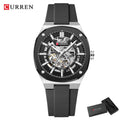 Montre Mécanique Automatique Homme CURREN 8485 – Verre Saphir, Acier Inoxydable