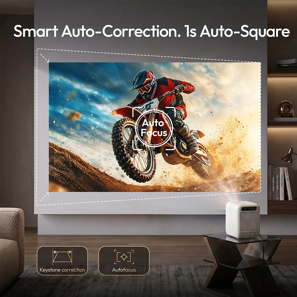 BYINTEK LOVE U4 Projecteur Mini Android 1080P 4K Autofocus WiFi 6 HDR10 Design Tissu – CLEVI Paris