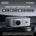 Everycom HQ11W Projecteur Android 15 1080P 4K 3600 ANSI MEMC HDR10+ WiFi 6 Son 20W HDMI 2.1 Bruit 15dB – CLEVI Paris