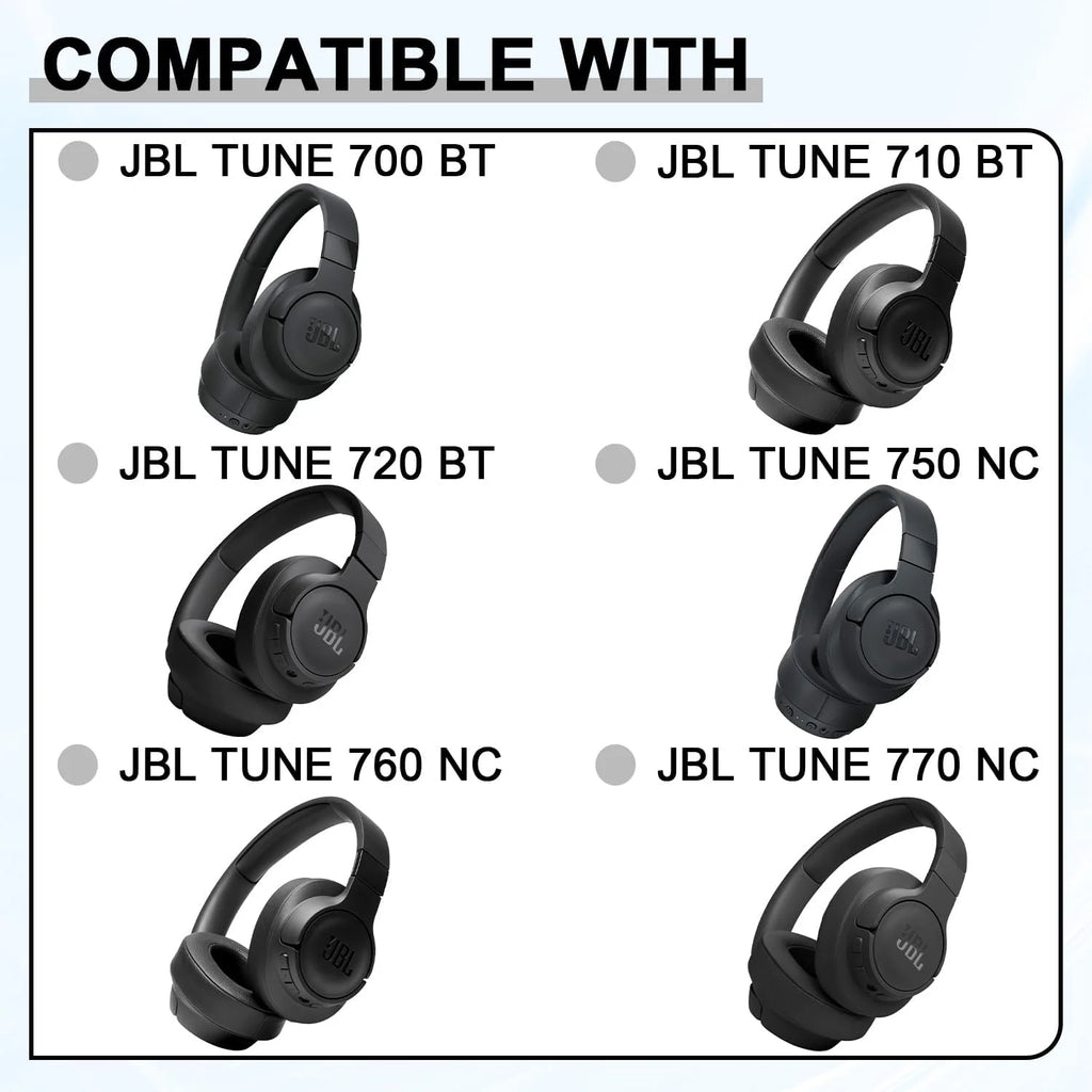 Coussinets de Remplacement JBL Tune 700 710 720 750 760 770 Similicuir – CLEVI Paris
