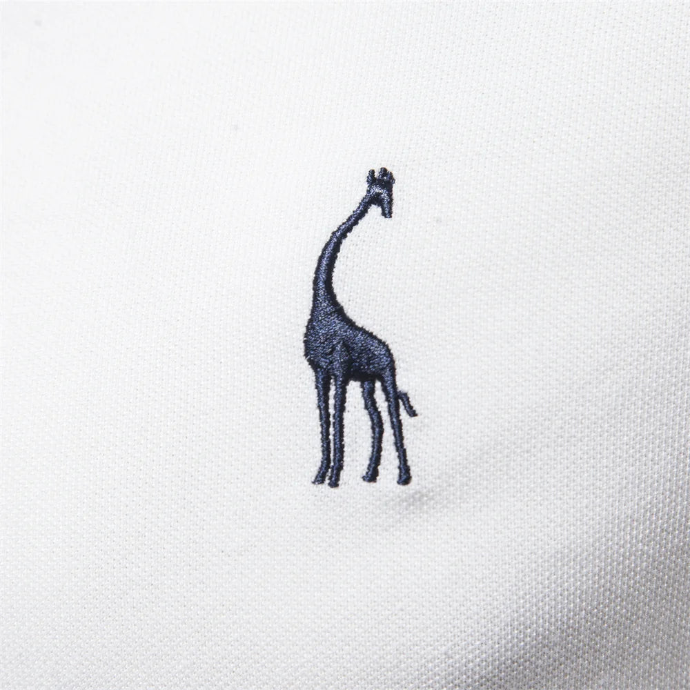 Polo Homme AIOPESON Coton Manches Courtes – Broderie, Anti-Boulochage