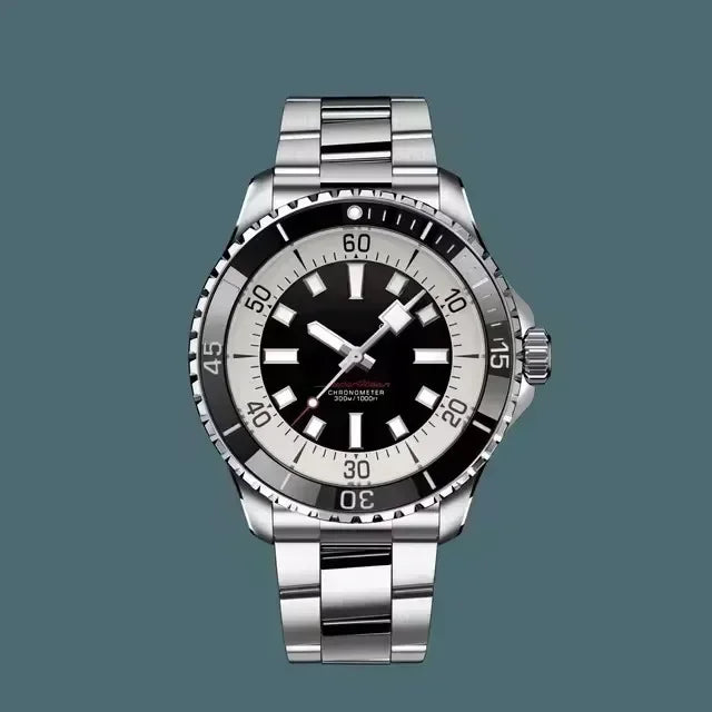 Montre Homme Automatique Luxe Acier Verre Saphir Couronne Vissée Cytupr – CLEVI Paris