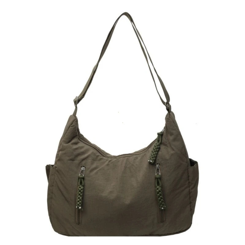 Sac à Main Bandoulière Nylon Femme | Casual & Élégant, Fermeture Zippée, 2 Tailles, 9 Coloris – CLEVI Paris