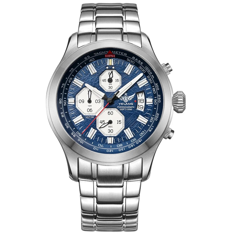 Montre Quartz Homme YELANG V1029S – 42mm, Miyota OS10, Saphir & Étanche 100m