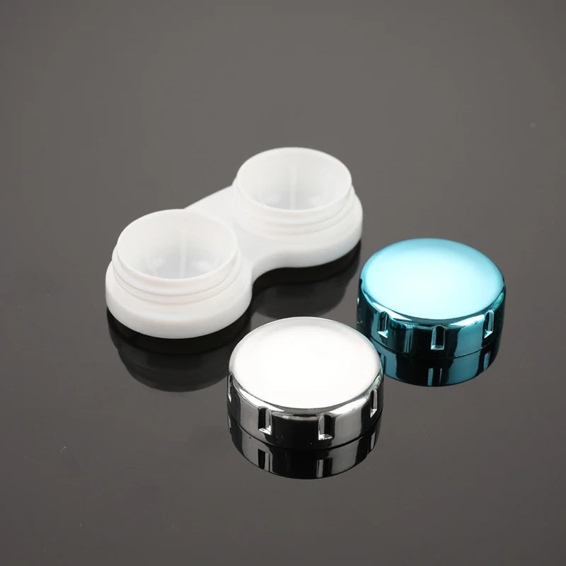 Boîtier à Lentilles de Contact Carré Portable | Kit Complet avec Pince, Ventouse & Miroir | 8 Coloris – CLEVI Paris