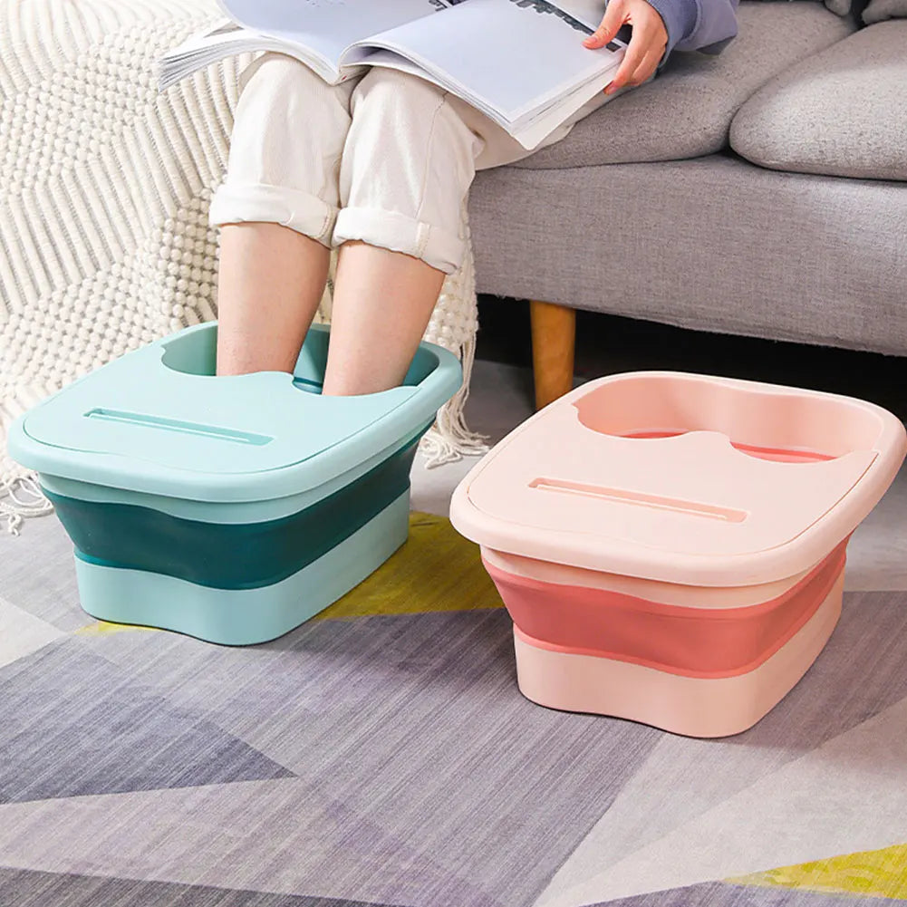 Bain de Pieds Pliable avec Picots de Massage — Pliable, Compact, Certifié CE | CLEVI Paris