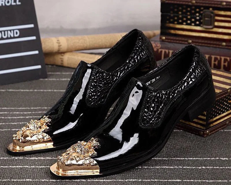 Oxfords Homme Bout Métal Doré – CLEVI Paris
