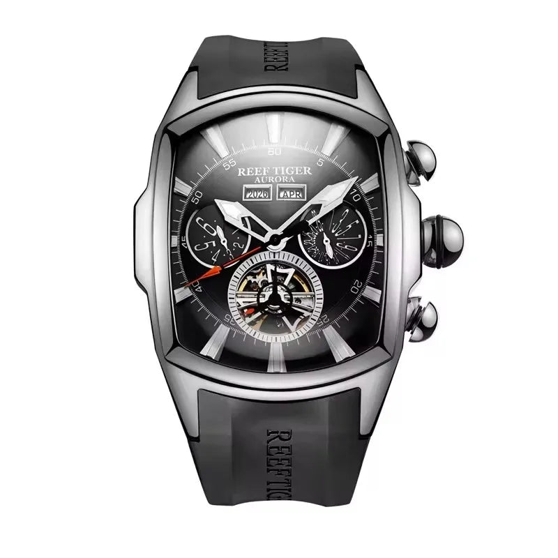 Montre Mécanique Homme Reef Tiger RGA3069 – Tourbillon Automatique, Acier 316L & 13 Coloris