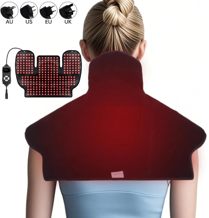Coussin LED rouge et infrarouge pour cou et épaules – CLEVI Paris