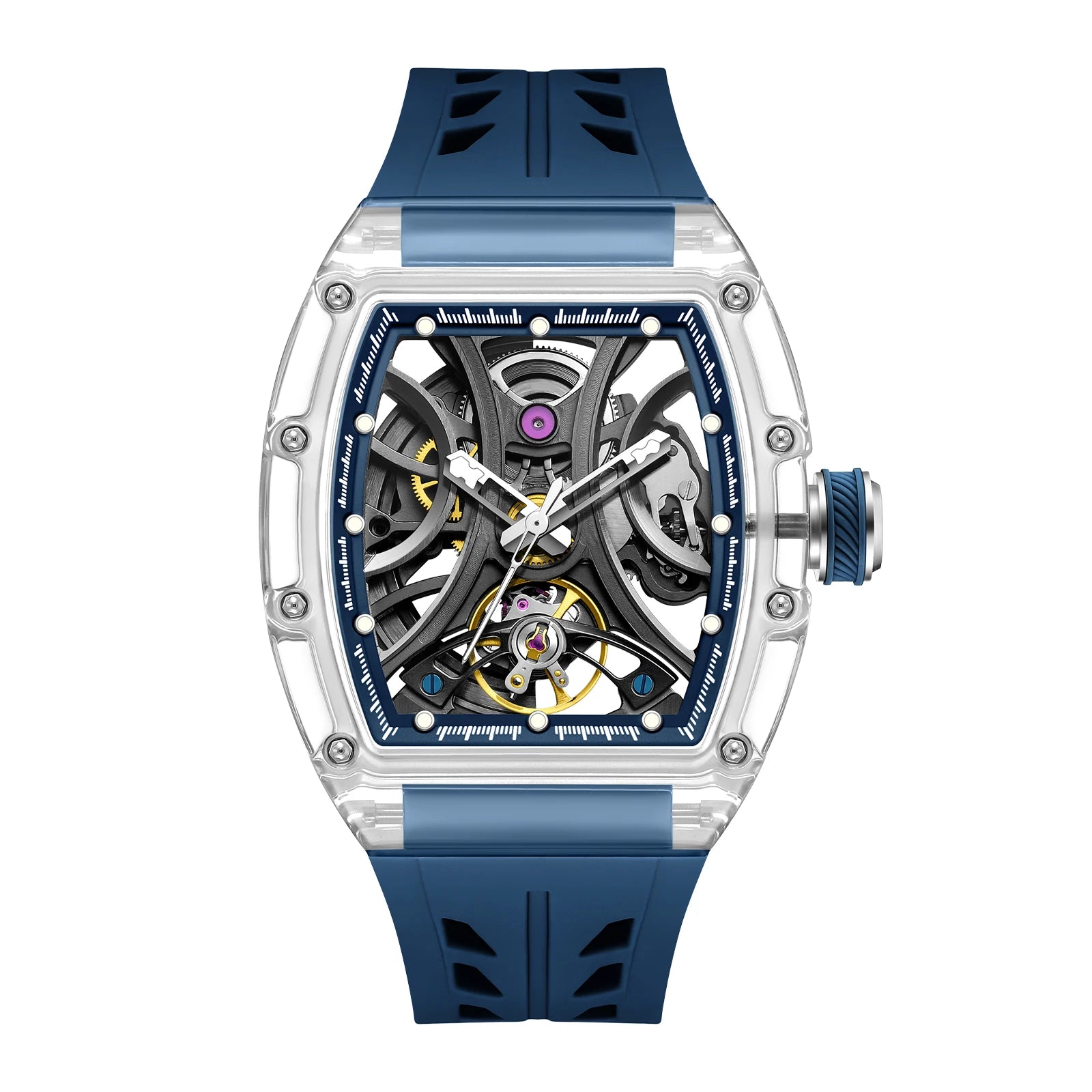 Montre Mécanique Homme Daniel Gorman 919511 – Squelette Automatique, Saphir & Acier