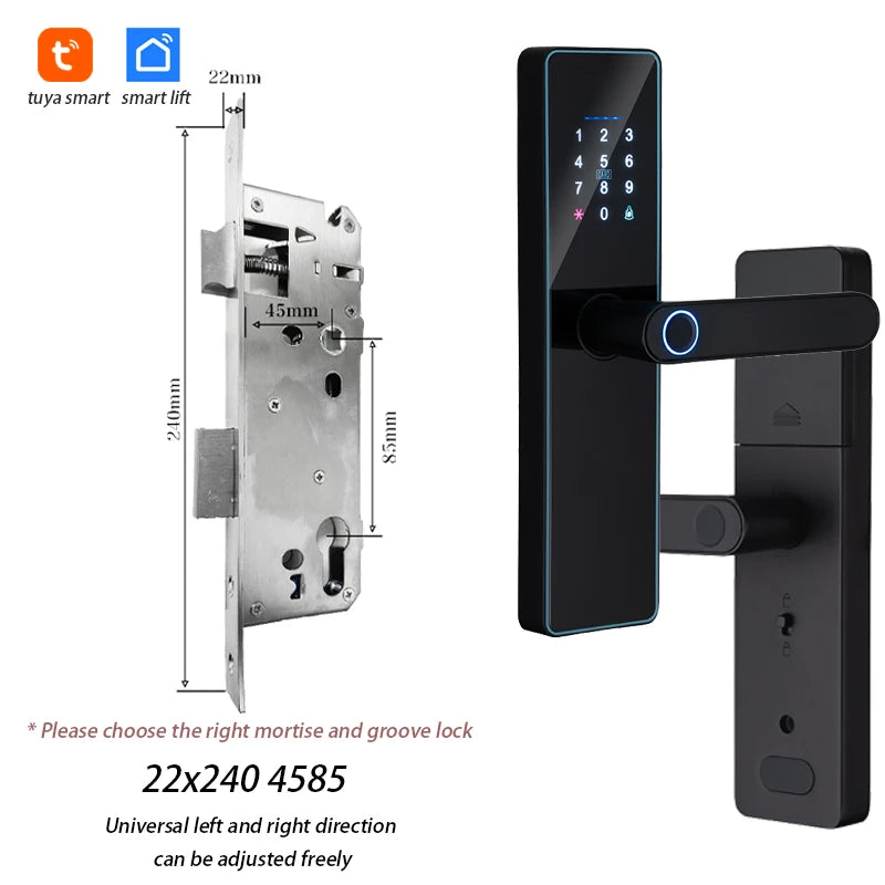 Serrure Connectée F21 Empreinte Digitale WiFi Tuya Intégré – CLEVI Paris