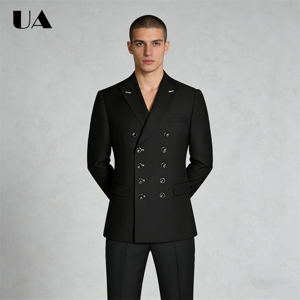 Costume homme 2 pièces double boutonnage – CLEVI Paris