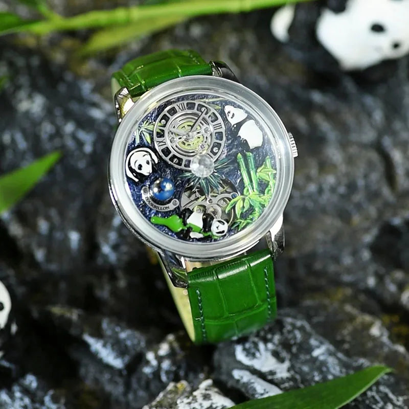 Montre Mécanique PINDU Panda Trésor National – CLEVI Paris