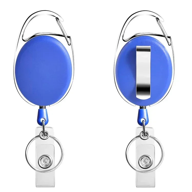 Porte-Badge Rétractable Métal | Porte-Carte & Clé, Enrouleur Badge Bureau, Unisexe, 17 Modèles – CLEVI Paris
