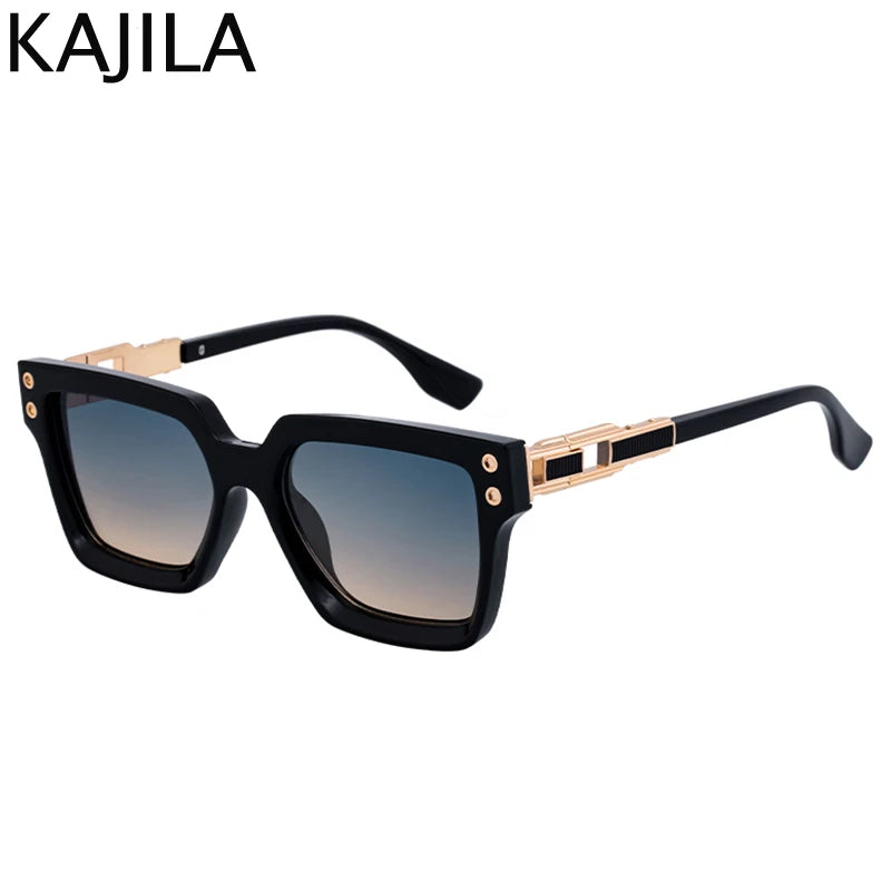 Lunettes de Soleil Carrées Punk Polarisées Monture Alliage UV400 Homme 14 Coloris – CLEVI Paris