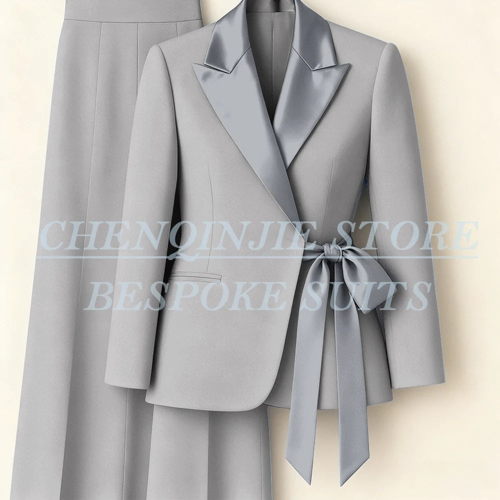 Tailleur femme blazer et pantalon large – CLEVI Paris