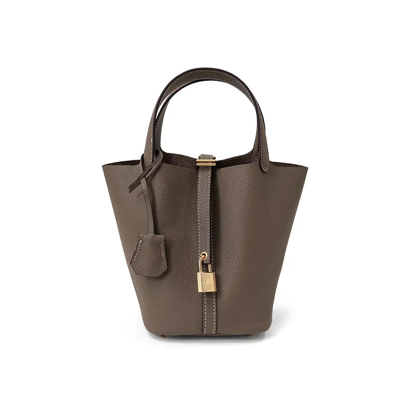 Sac Seau Femme Cuir Véritable TOGO Cylindrique Commuter Premium – CLEVI Paris