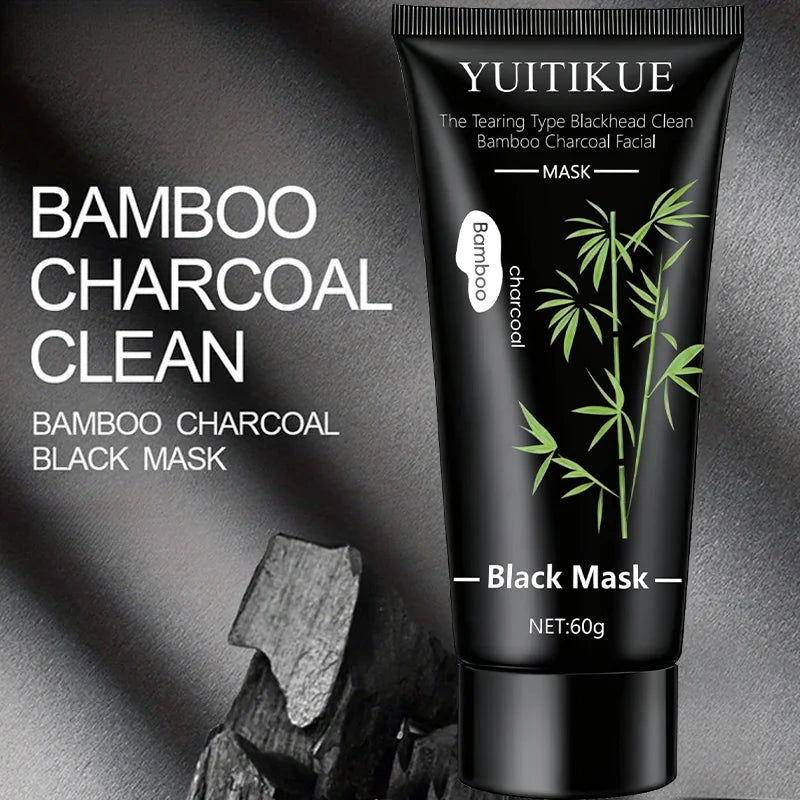 Masque Peel Charbon de Bambou YUITIKUE – Nettoyage Profond, Anti-Points Noirs & Peau Nette 60g