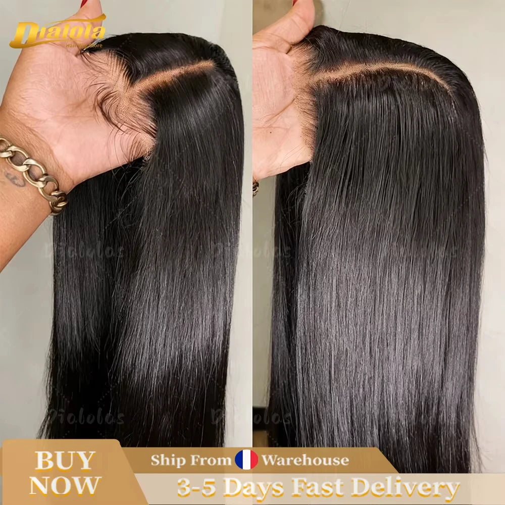 Perruque Glueless Cheveux Humains Brésiliens Remy — Lace HD 4x4 & 5x5, 200%-240% | CLEVI Paris
