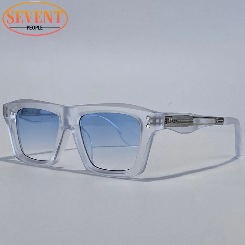 Lunettes de Soleil Steampunk Carrées Homme | UV400 Verres Dégradés & Polarisés | Conduite Vintage – CLEVI Paris
