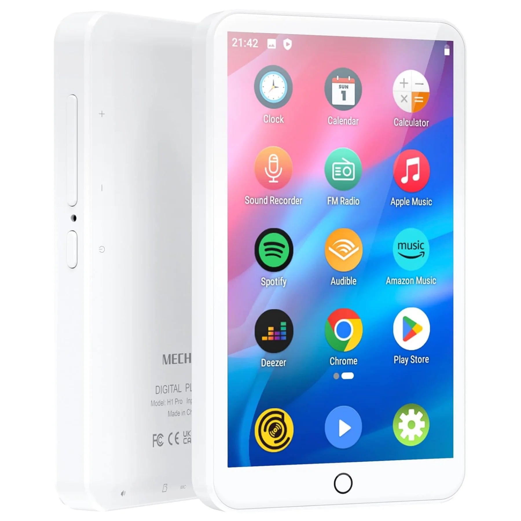 MECHEN H1 Pro Lecteur MP3/MP4 Android 9.0 WiFi Bluetooth Spotify Écran 4" 50h – CLEVI Paris