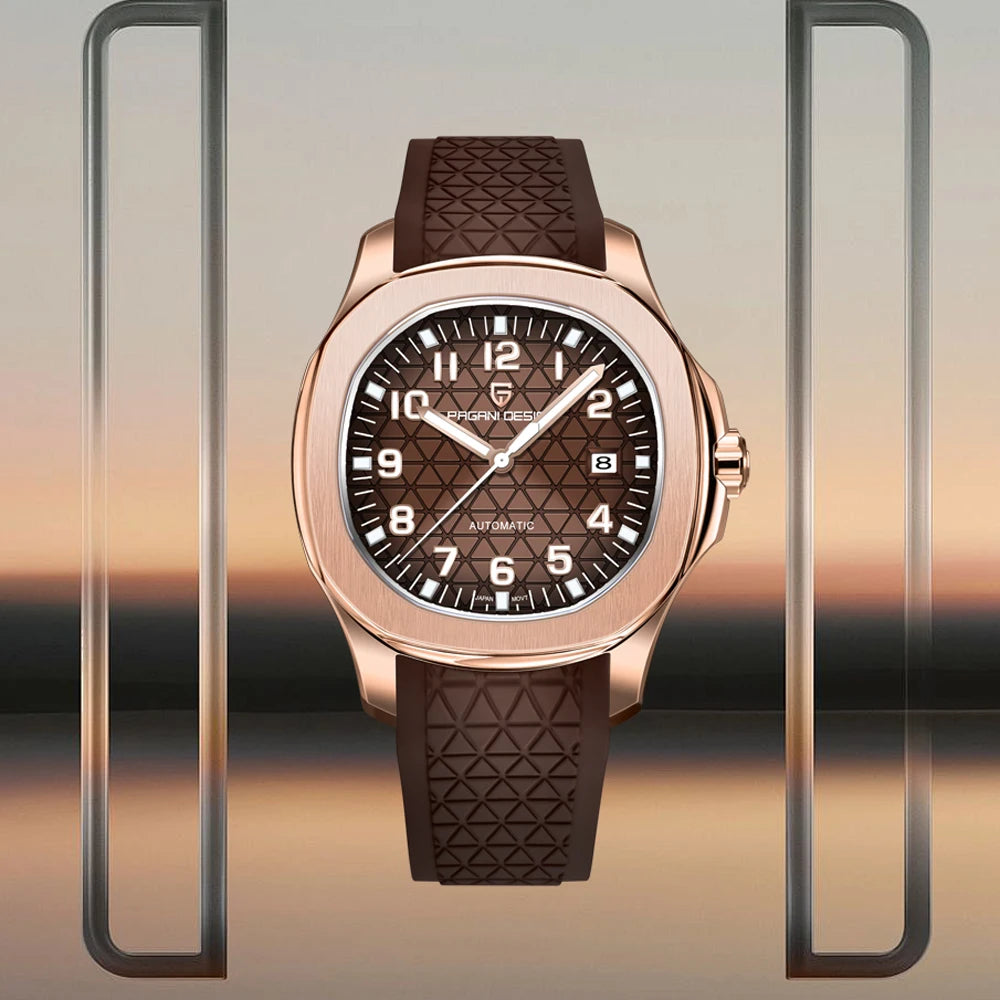 Montre PAGANI DESIGN PD-YS031 – Automatique, Verre Saphir AR, Acier Inoxydable, Couronne Visée, Étanche 10 ATM – CLEVI Paris