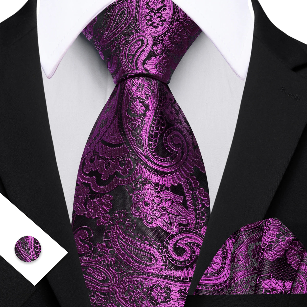Ensemble cravate homme floral – CLEVI Paris