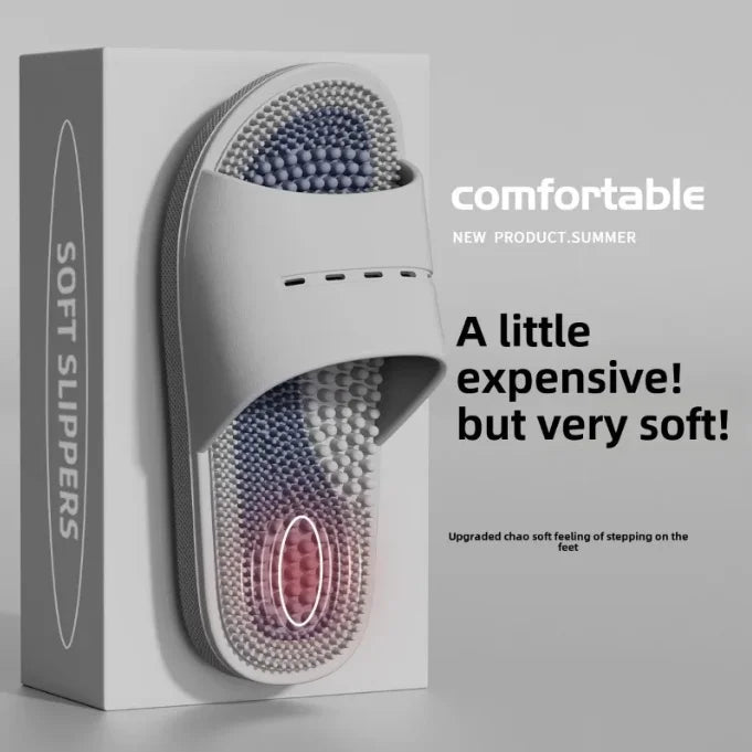 Chaussons Massage Homme – Semelle Acupression Antidérapante Intérieur Salle de Bain Été Pointures 40–45 – CLEVI Paris