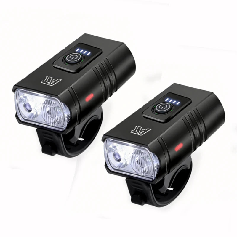 Phare Avant Vélo LED Rechargeable USB-C | 6 Modes, ABS, VTT & Vélo Route, Fixation Guidon – CLEVI Paris