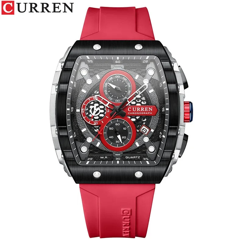 Montre Chronographe Homme CURREN 8442 – Bracelet Silicone Sport