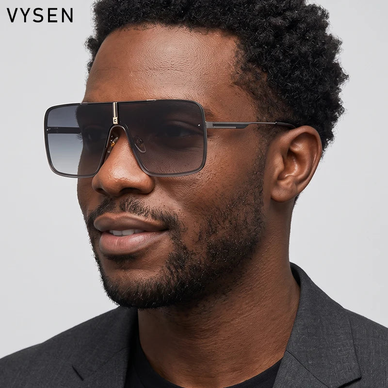 Lunettes homme carrées oversize en alliage – CLEVI Paris