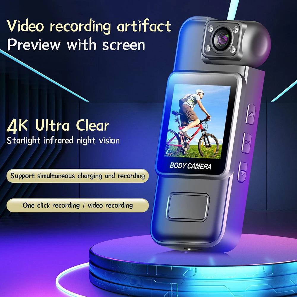Caméra Miniature 4K Wi-Fi Vision Nocturne Détection Mouvement Body Cam ZC-M11 – CLEVI Paris