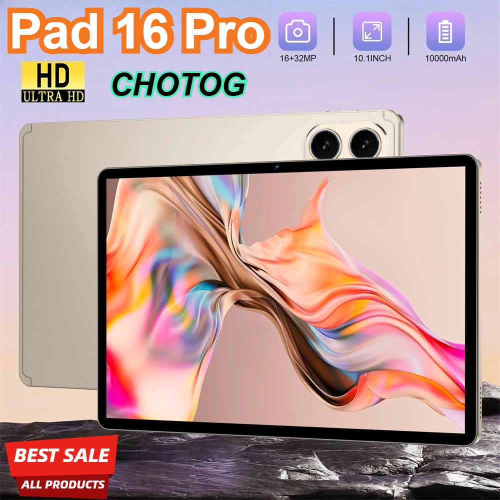 CHOTOG Pad 16 Pro Tablette Android 15 5G 10,1" – CLEVI Paris