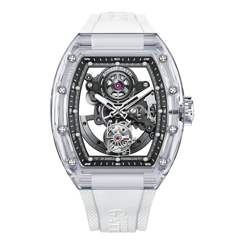 Montre Automatique Tourbillon BONEST GATTI – Verre Saphir Cadran Squelette