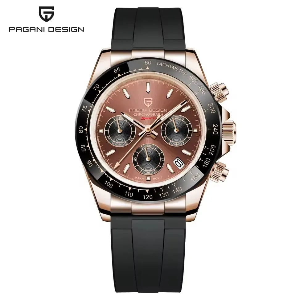 Montre Homme Quartz Chronographe Cadran Météorite Rétro Pagani Design PD-1664 – CLEVI Paris